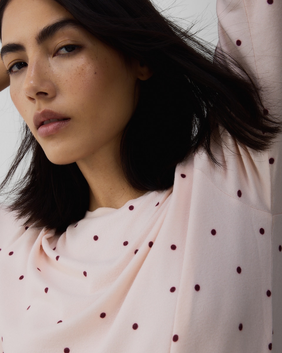 image 1 of F&F Polka Dot Pyjama Set in Multi Pink