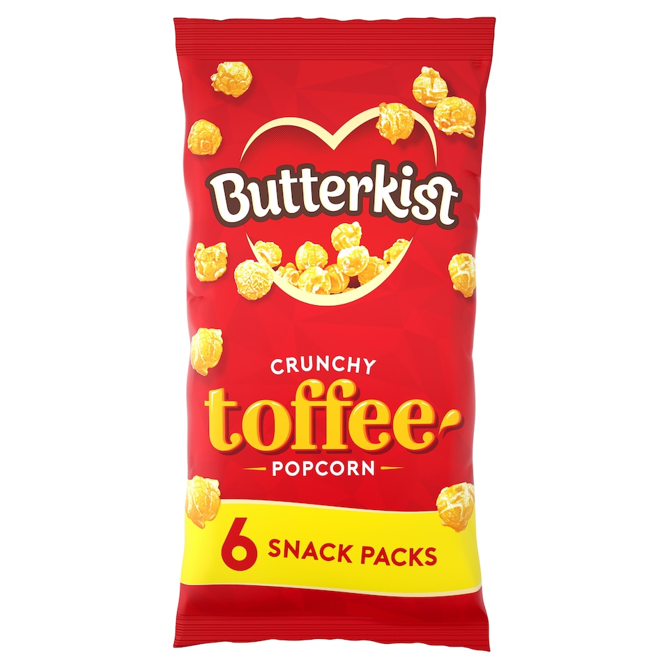image 1 of Butterkist Toffee Popcorn 6X20g