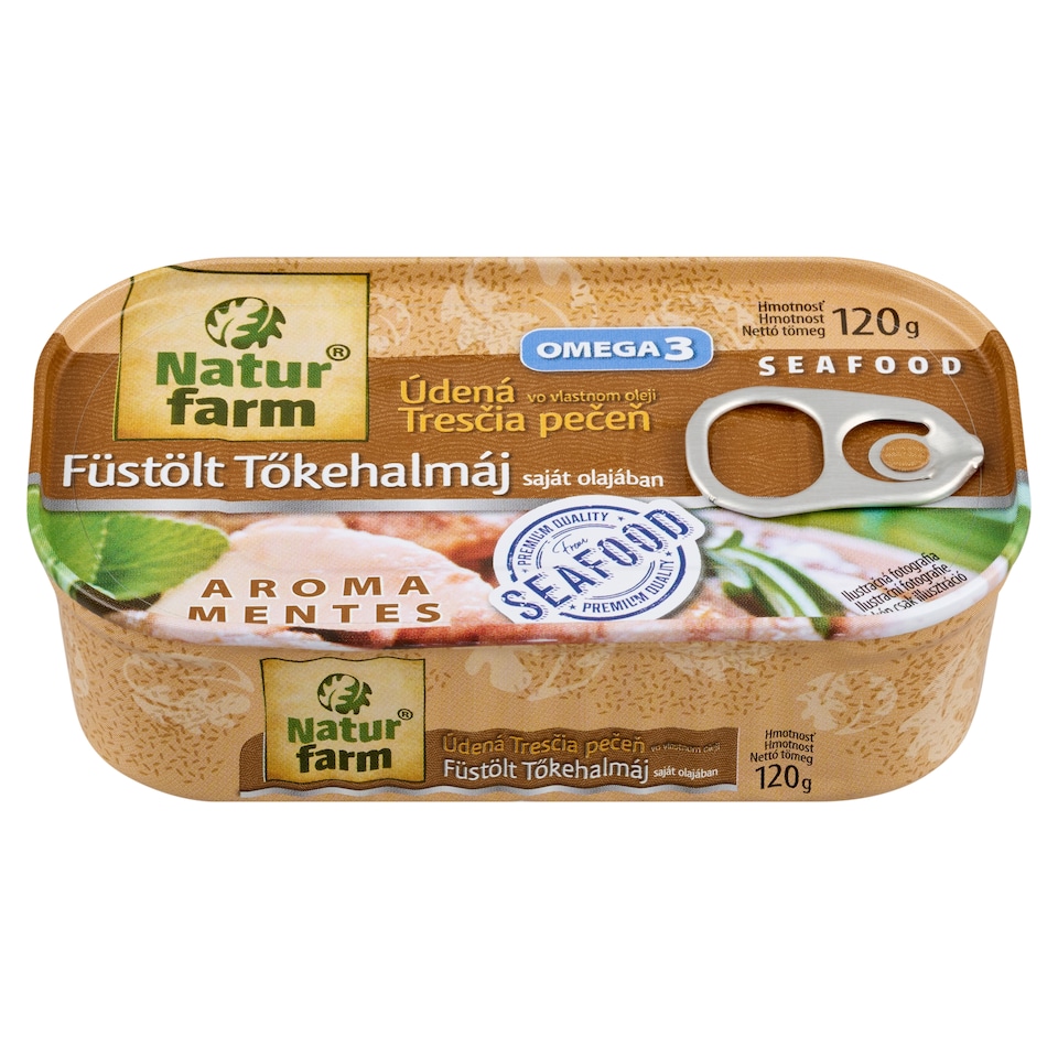 obrázok 1 z Natur Farm Údená tresčia pečeň vo vlastnom oleji 120 g
