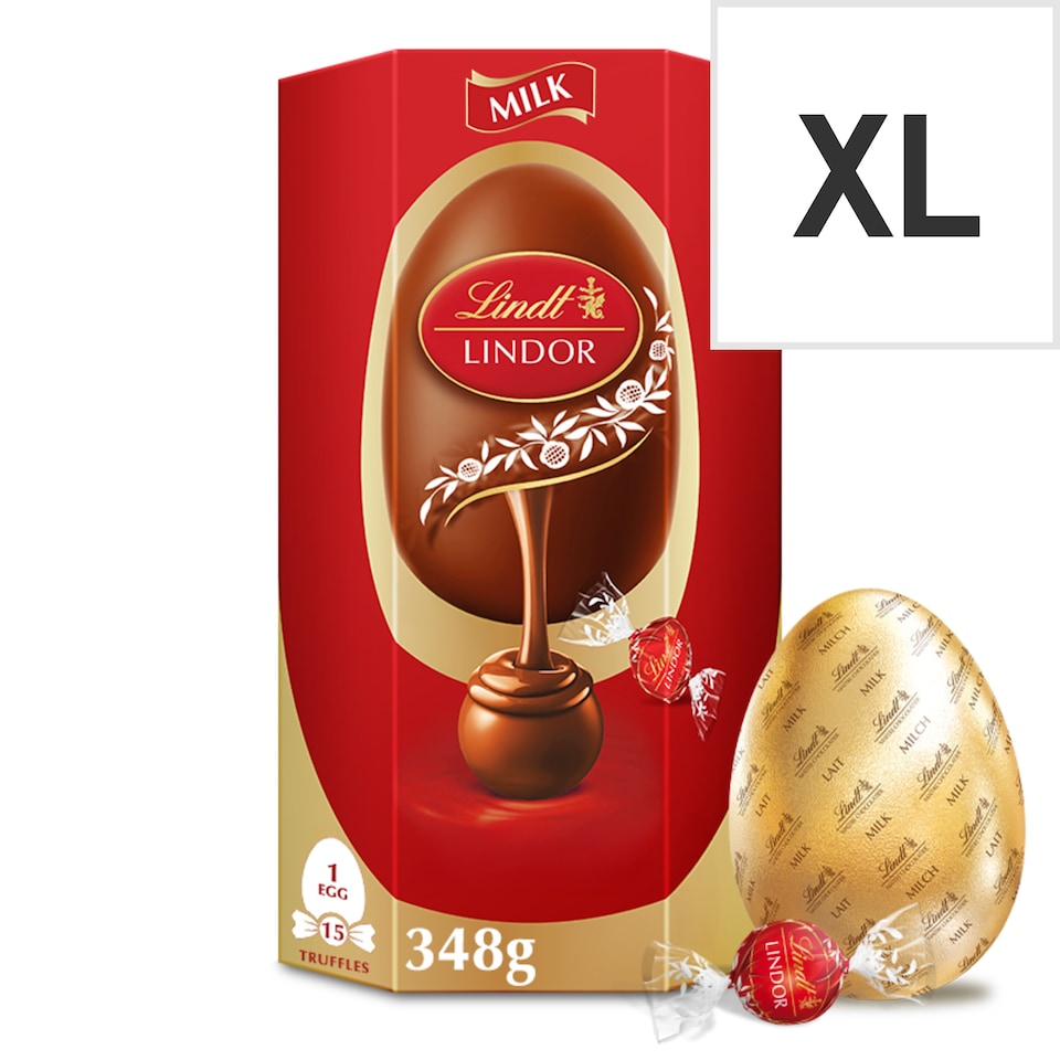 image 1 of Lindt Milk Chocolate Egg With Lindor Milk Truffels 348G