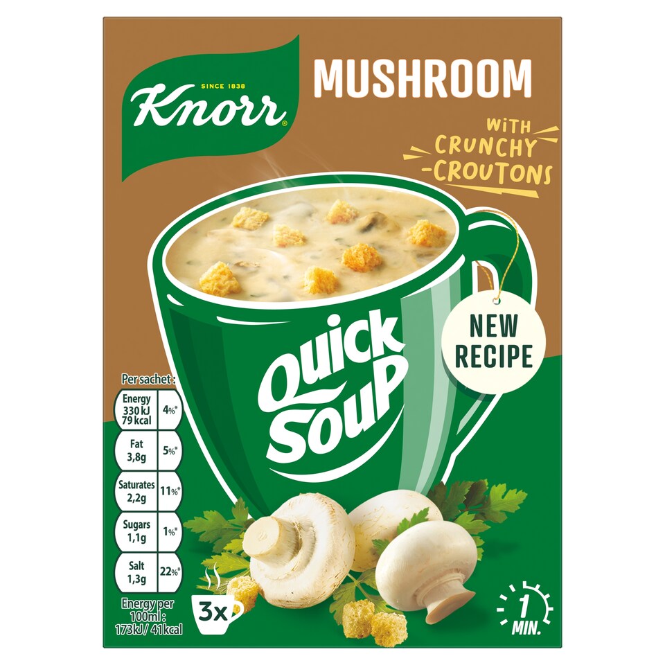 KNORR QUICK SOUP MUSHROOM 54G
