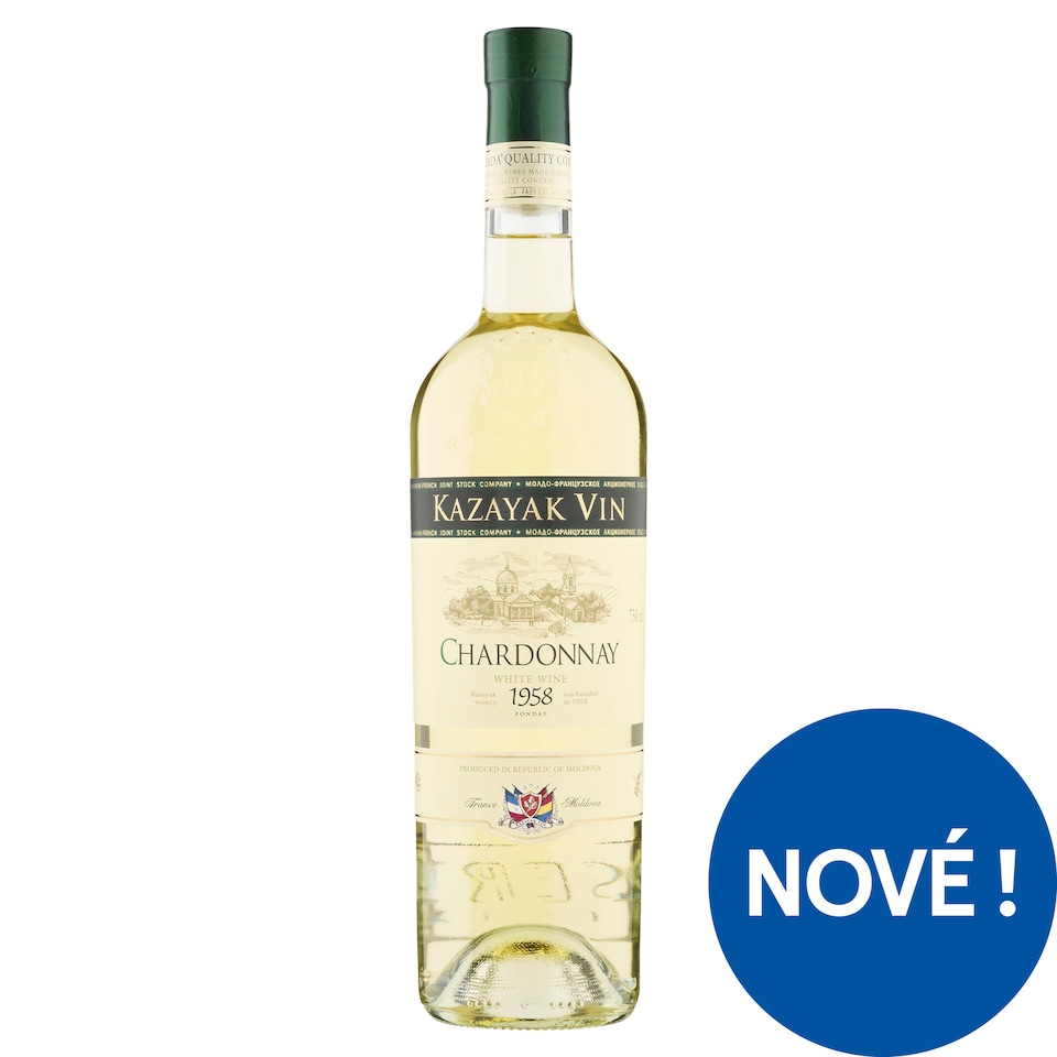Kazayak Vin Chardonnay bílé polosladké víno 750ml
