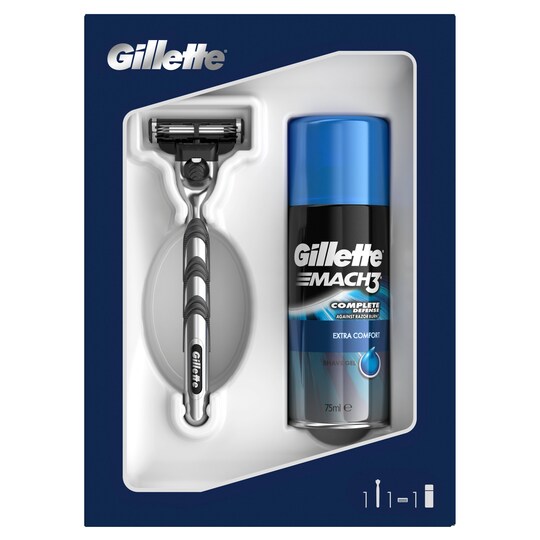 Gillette Mach3 Razor Gel Giftset Tesco Groceries