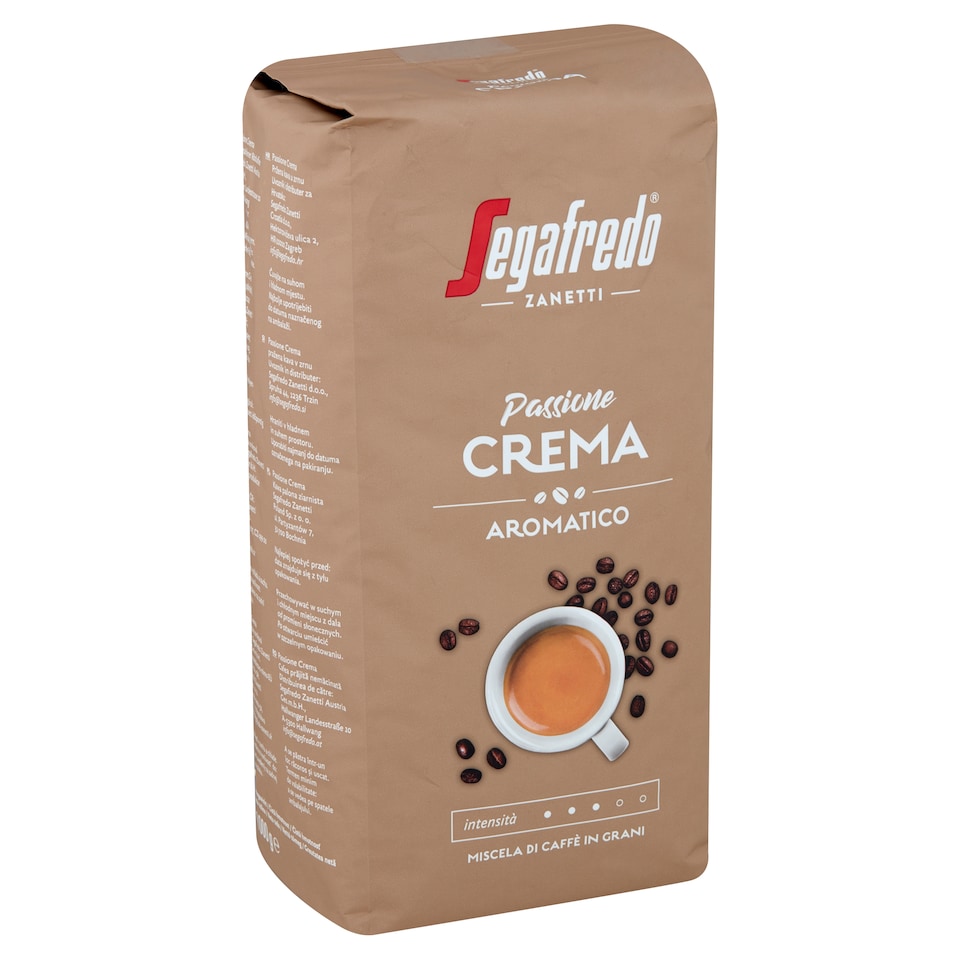 Segafredo Zanetti Passione Crema Aromatico szemes pörkölt kávé 1000 g  1. kép