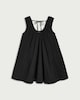 image 4 of F&F Pure Cotton Broderie Scoop Neck Sleeveless Dress in Black