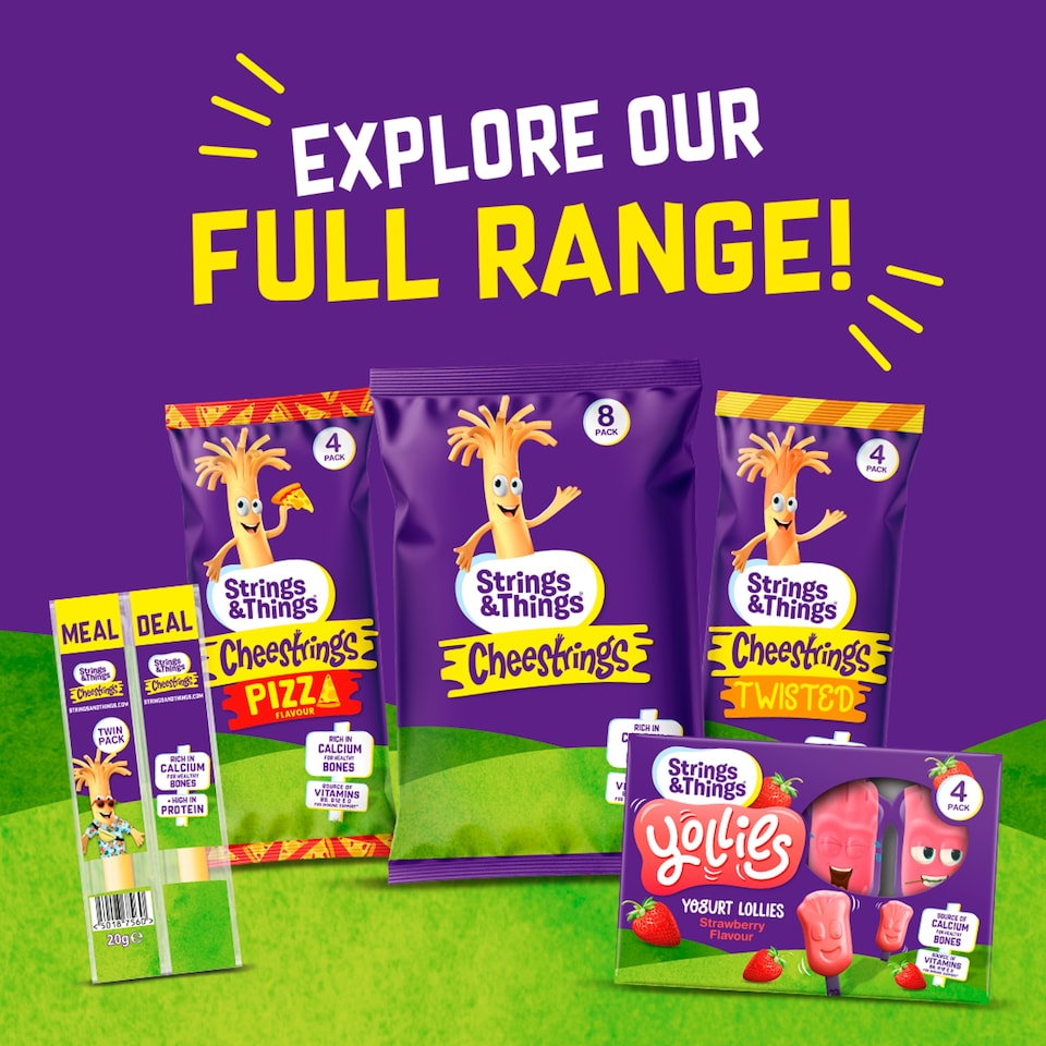 image 1 of Strings & Things Cheestrings Pizza 4 Pack 80G