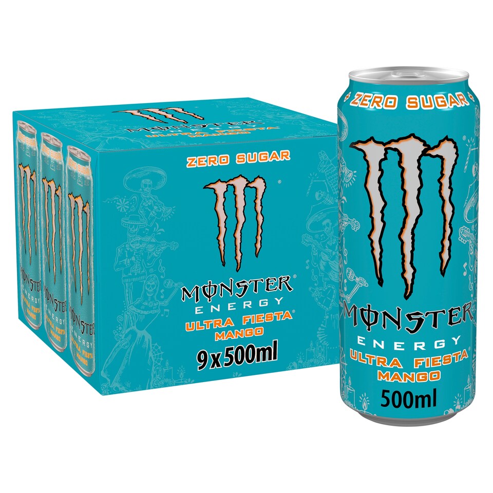 image 1 of Monster Energy Ultra Fiesta Zero Sugar Mango 9X500ml