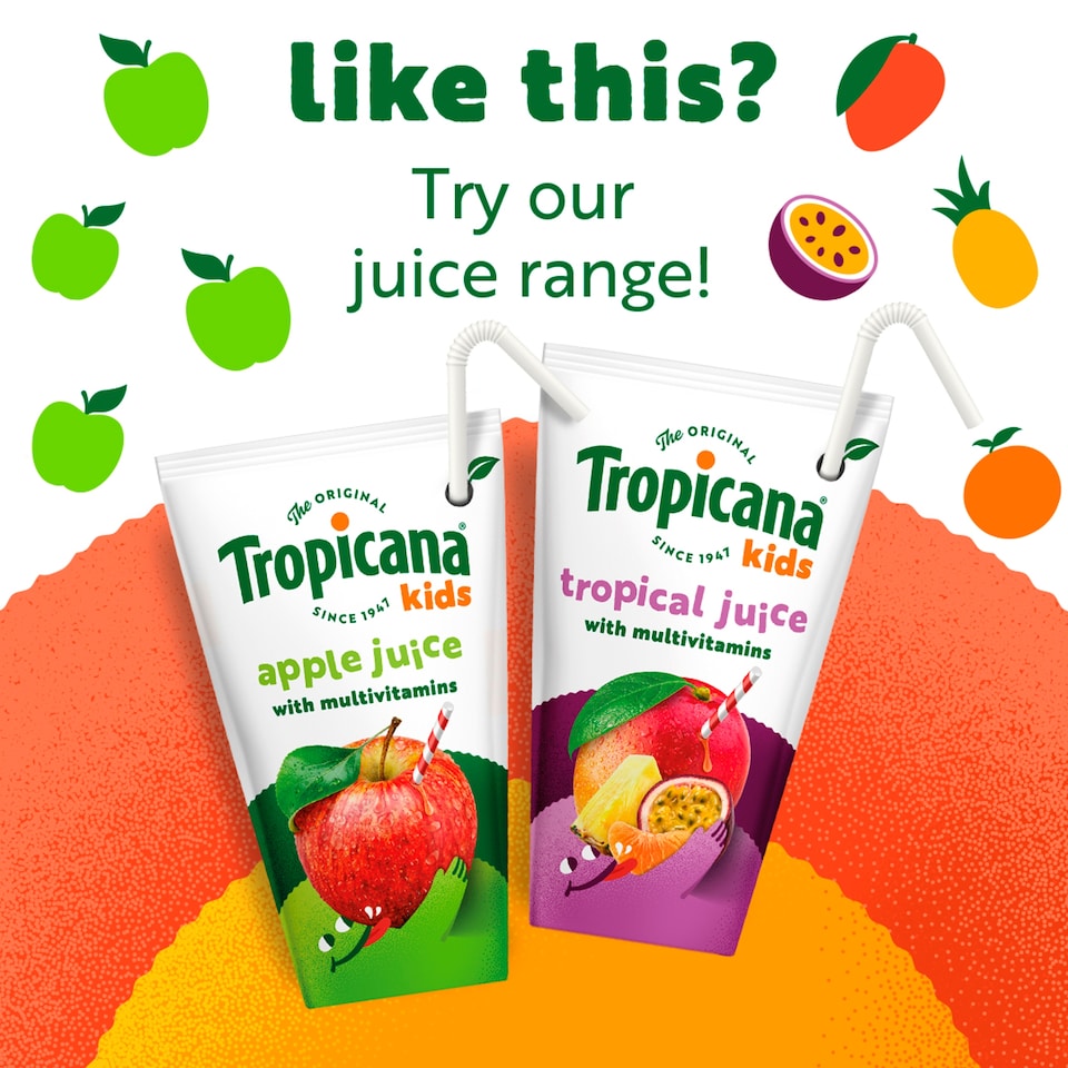 image 1 of Tropicana Kids Smoothies - Pineapple & Mango 4 x 150ml