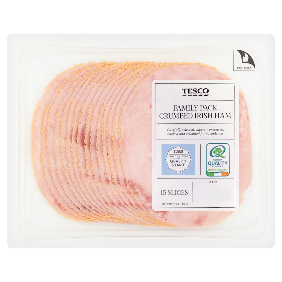 Tesco Family Pack Crumbed Irish Ham 300g