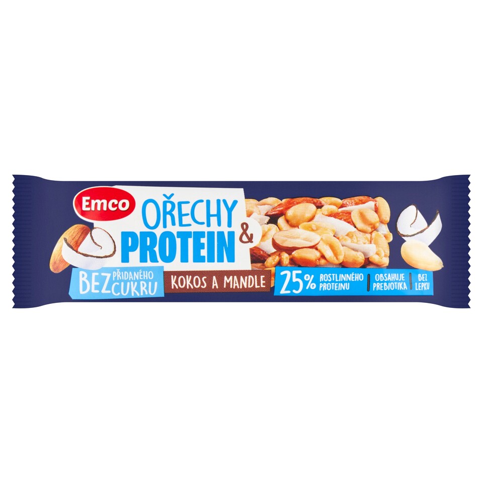 Emco Peanut Bar with Soy Protein, Almonds and Coconut 35 g