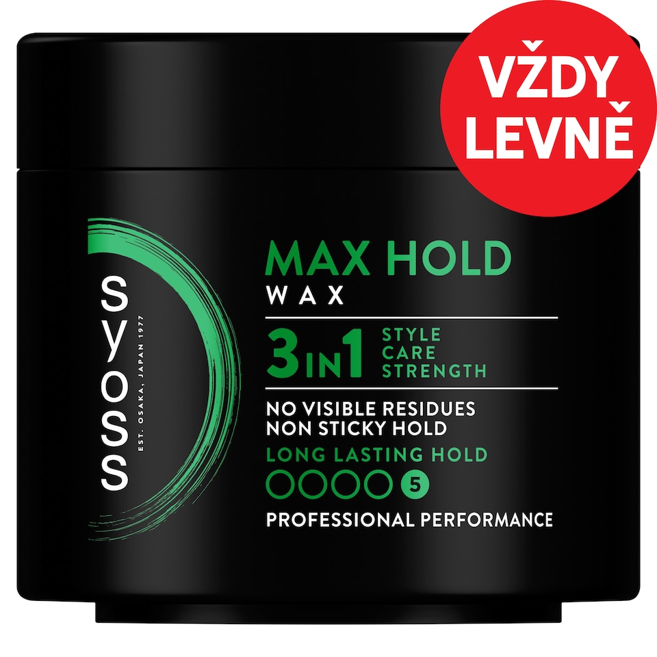 Obrázek 1 pro produkt Syoss Max Hold 3v1 stylingový vosk na vlasy 150ml