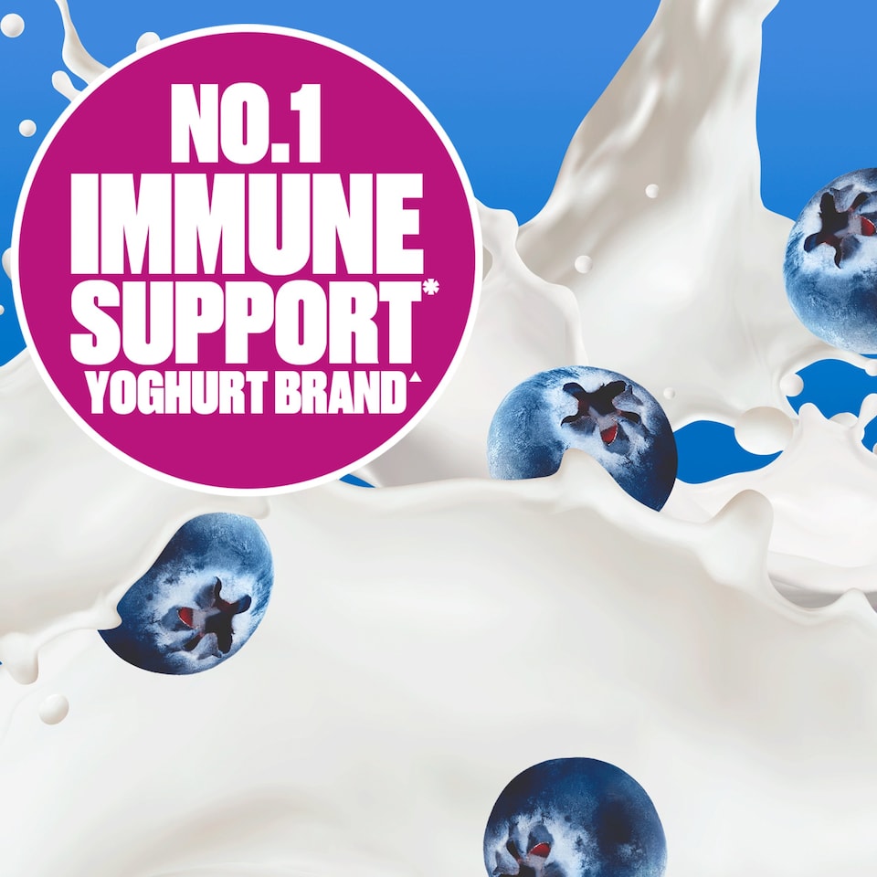 image 1 of Actimel Blueberry Immunity Live Yoghurt Drink Multipack 8X100g