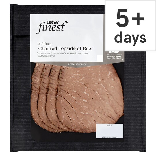 Tesco Finest Charred Topside Beef 100G Tesco Groceries