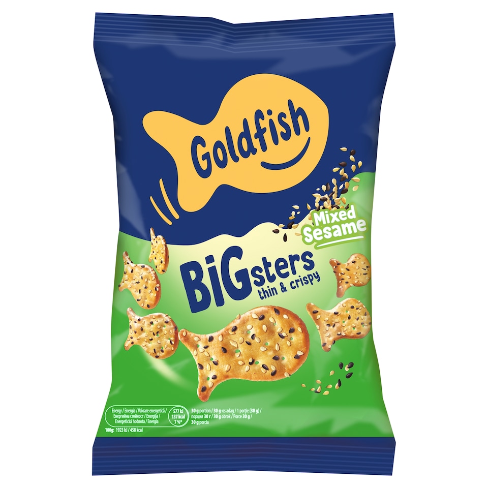 Goldfish Bigsters szezámmagos kréker 80 g
