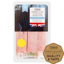 Tesco British Wafer Thin Cooked Ham 125G