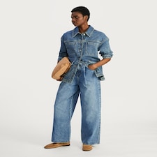 F&F Denim Utility Jacket in Blue