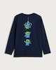 image 2 of Disney Toy Story Print Pure Cotton Long Sleeved Top in Navy