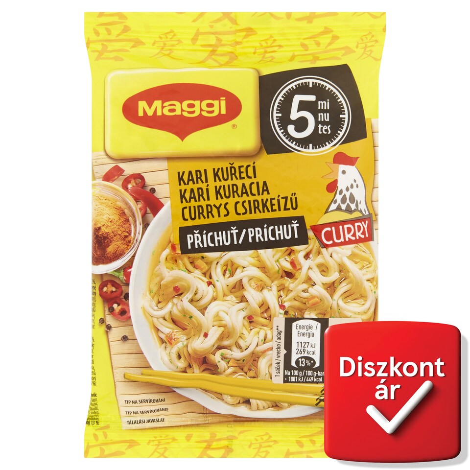 Maggi PárPerc currys csirkeízű instant tészta 59,2 g