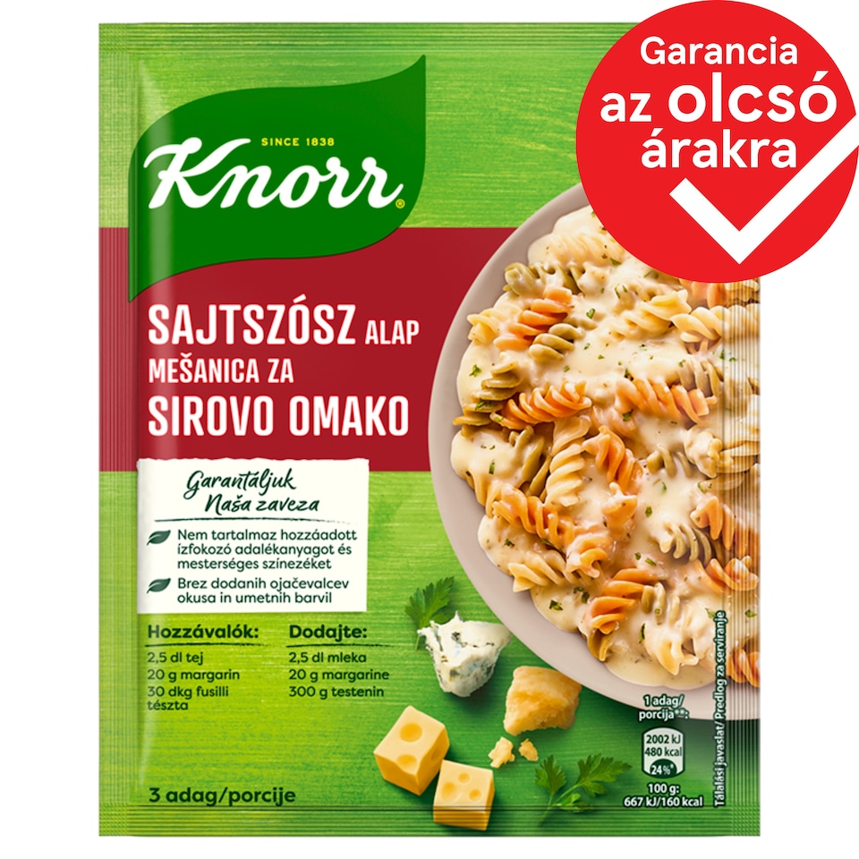Knorr sajtszósz alap 29 g