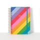 image 2 of Paperchase A5 2025 DTV Rainbow Stripe Diary