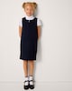 image 3 of F&F Girls School 2-Pack Generous Fit Pinafores in Navy