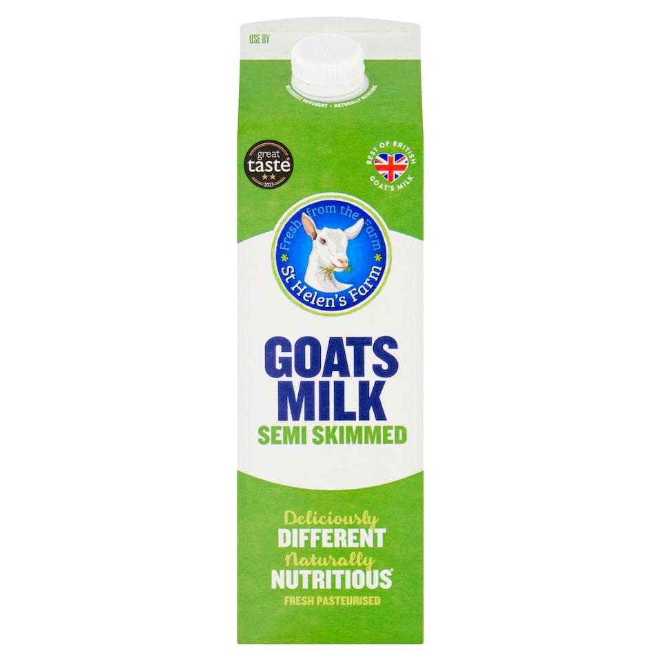 image 1 of St Helen's Fresh Semi Skimmed Goats Milk 1 Litre