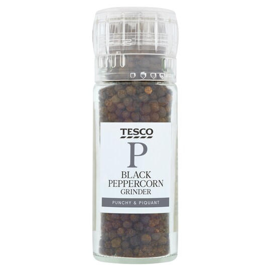 Tesco Black Peppercorn Grinder 50G Tesco Groceries