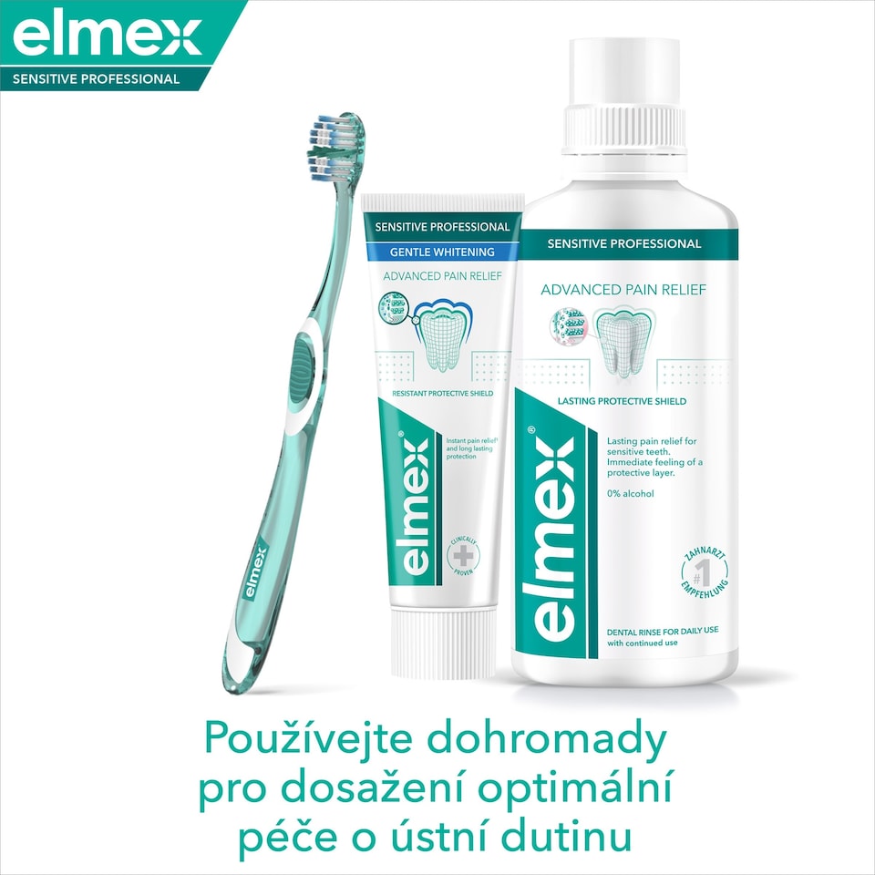 image 1 of elmex® Sensitive Professional Gentle Whitening Advanced Pain Relief toothpaste for sensitive teeth 75ml