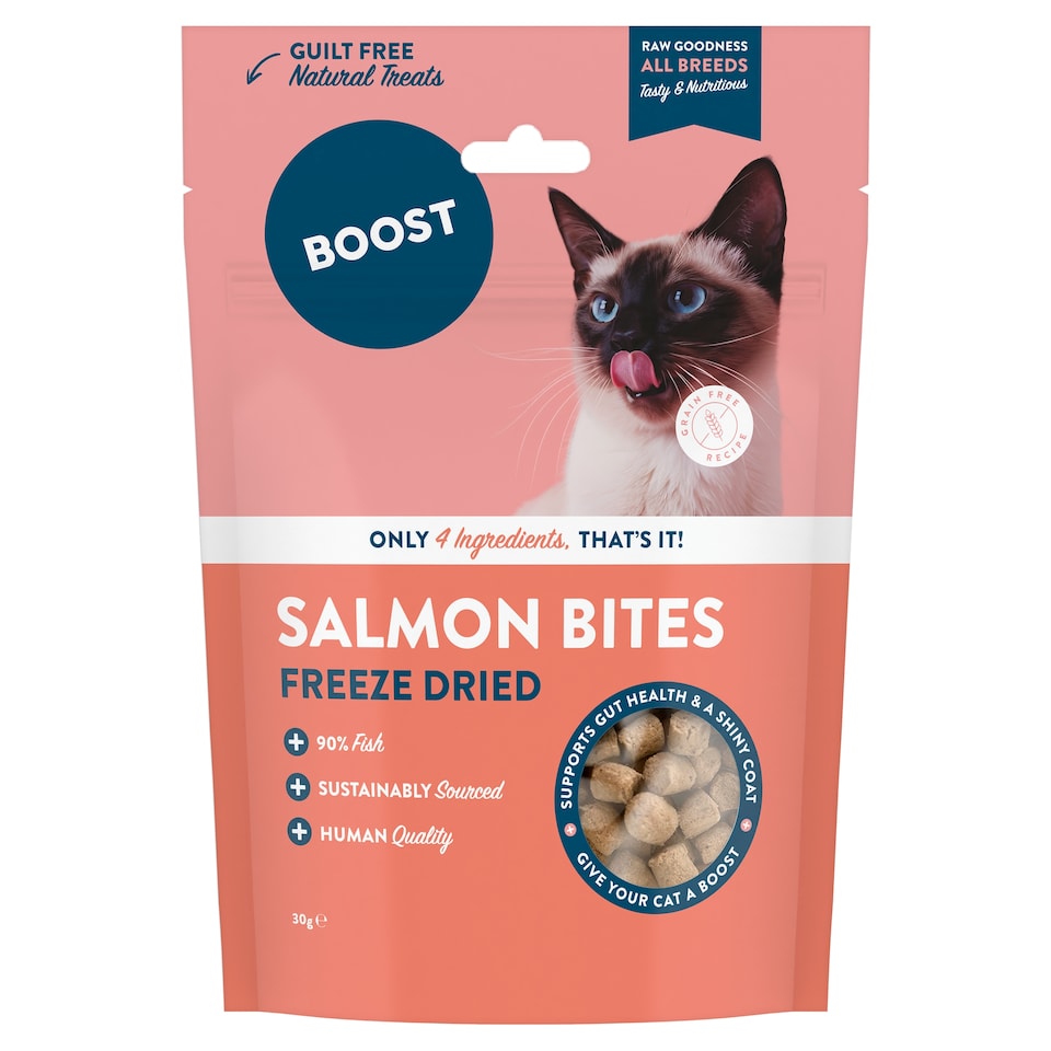 Boost Natural Treats Salmon For Cats 30g