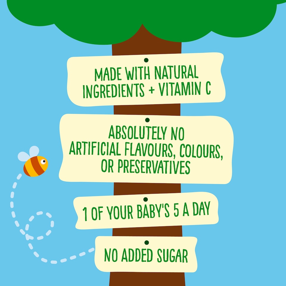 image 1 of Heinz Pear & Apple Custard Baby Food 4 x 100g