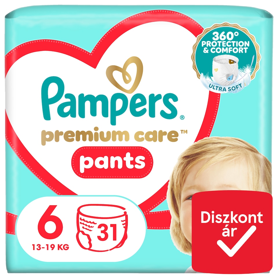 image 1 of Pampers Premium Care Pants Size 6, 31 Diapers, 13kg-19kg