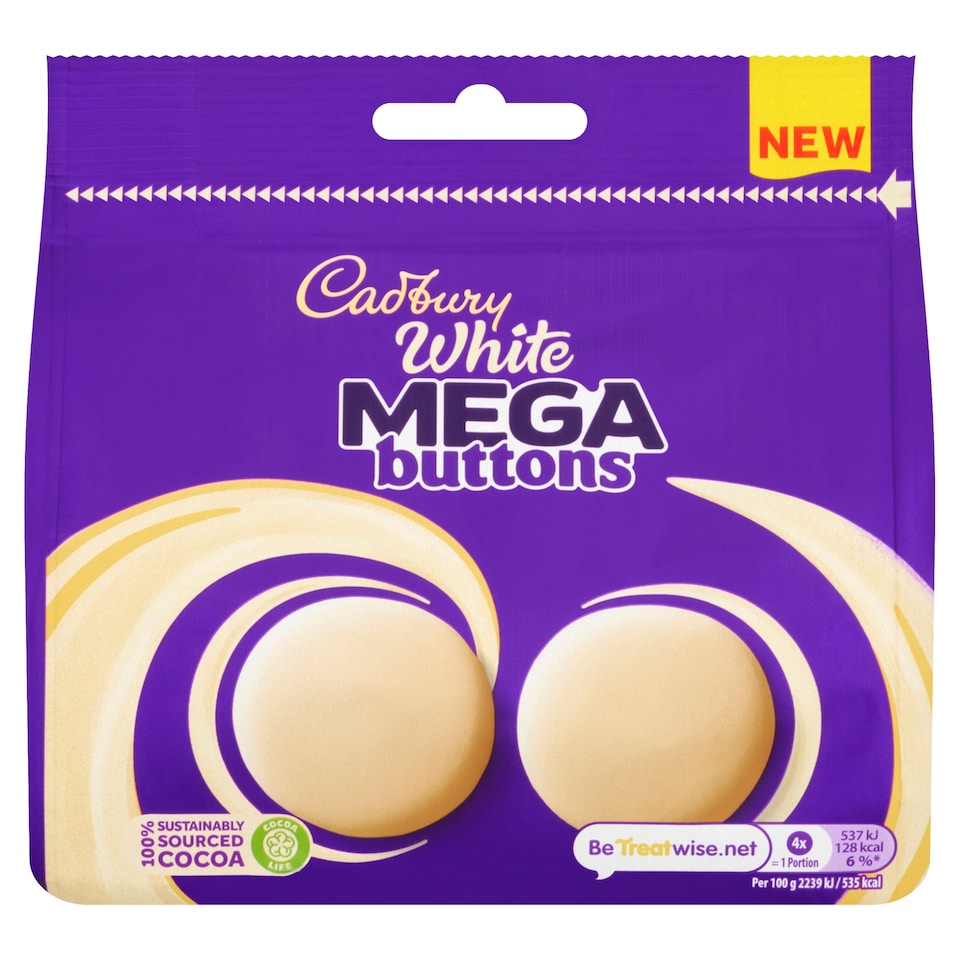 Cadbury White Mega Buttons 192G