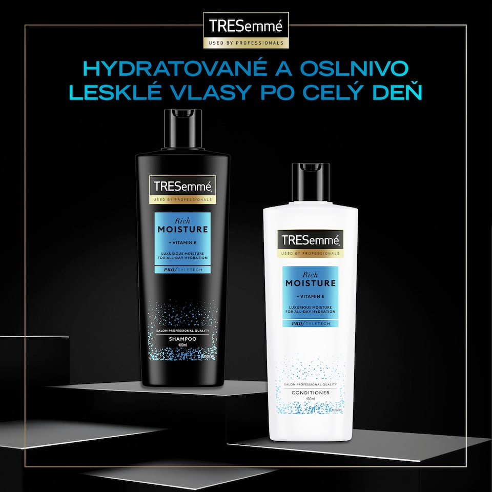 obrázok 1 z TRESemmé Rich Moisture hydratačný šampón s vitamínom E 400 ml