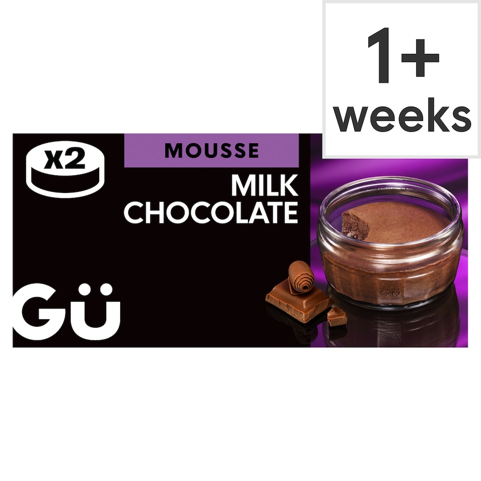 image 1 of Gü Milk Chocolate Mousse Dessert 2 x 52g