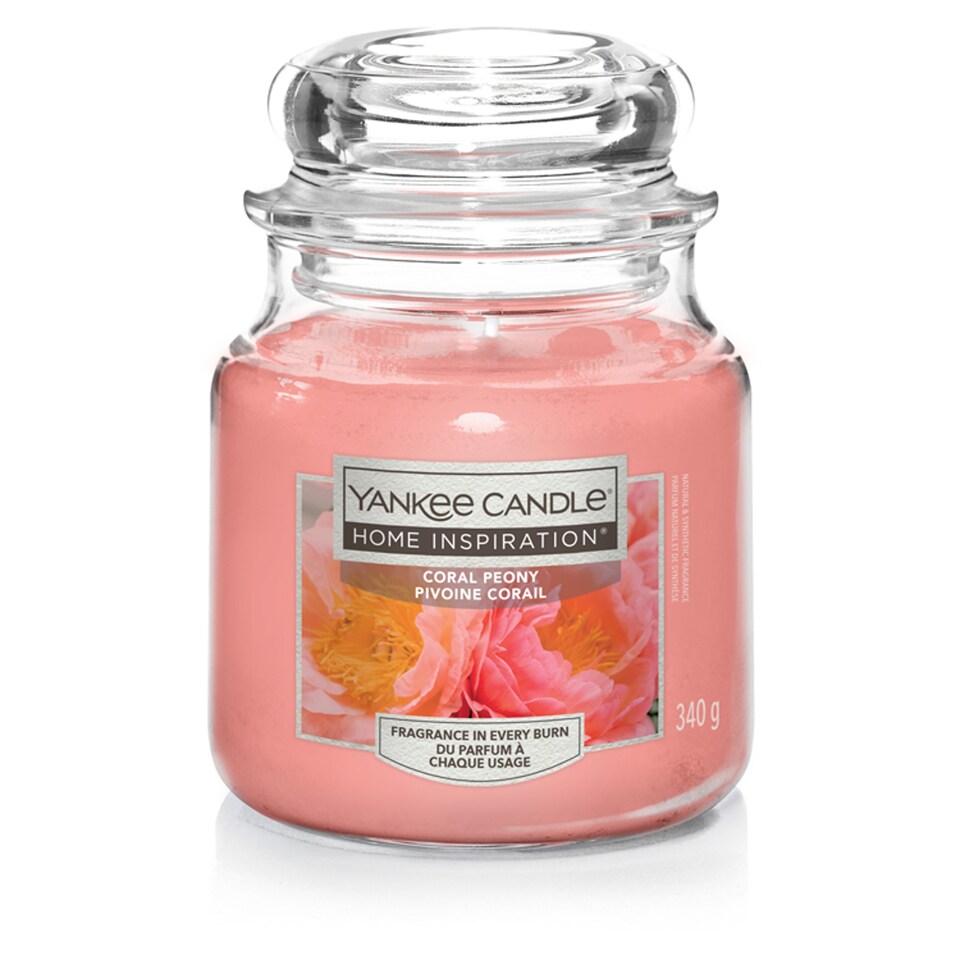 Yankee Medium Jar Candle - Coral Peony