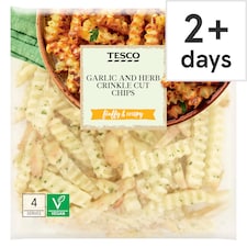 Tesco Garlic and Herb Crinkle Cut Chips 500g