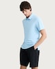 image 2 of F&F Active TECHSPORT Textured Short Sleeved Polo Shirt in Blue