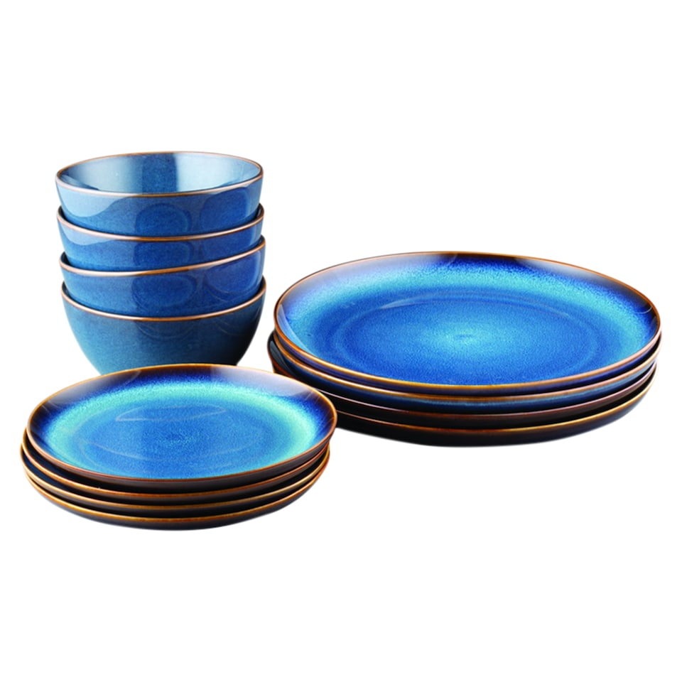 Fox & Ivy Azzurra étkészlet, 12 darabos 1. kép