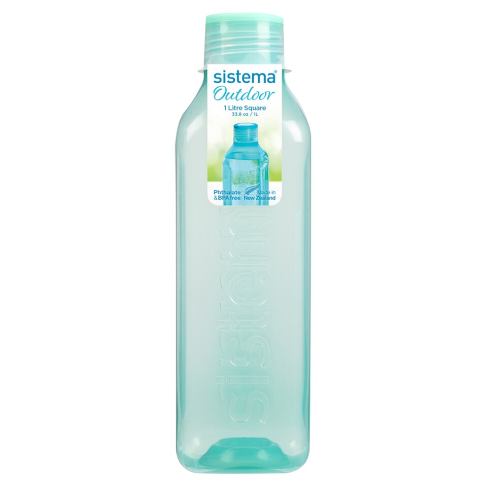 Sistema Outdoor Square Bottle Mint 1L