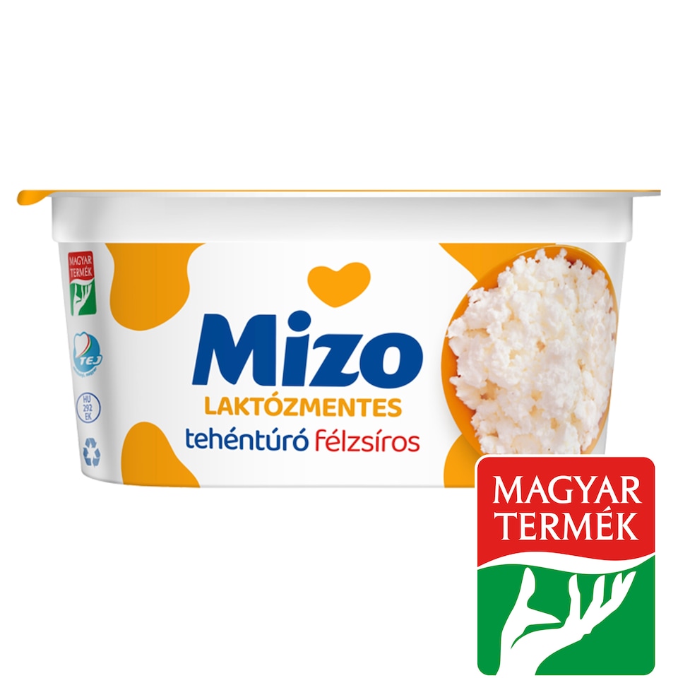 Mizo laktózmentes tégelyes túró 250 g