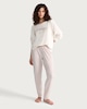 image 1 of F&F Sunday Brunch Club Fleece Pyjama Set in Neutral