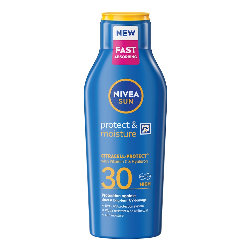 image 1 of NIVEA SUN Protect & Moisture SPF30 Sun Cream Lotion 400ml