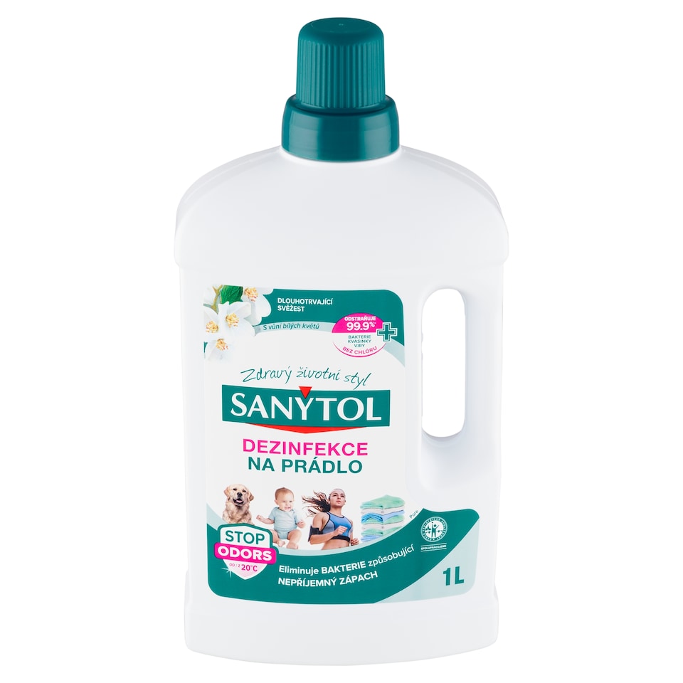 obrázok 1 z Sanytol Dezinfekcia na bielizeň pure s vôňou bielych kvetov 1 l