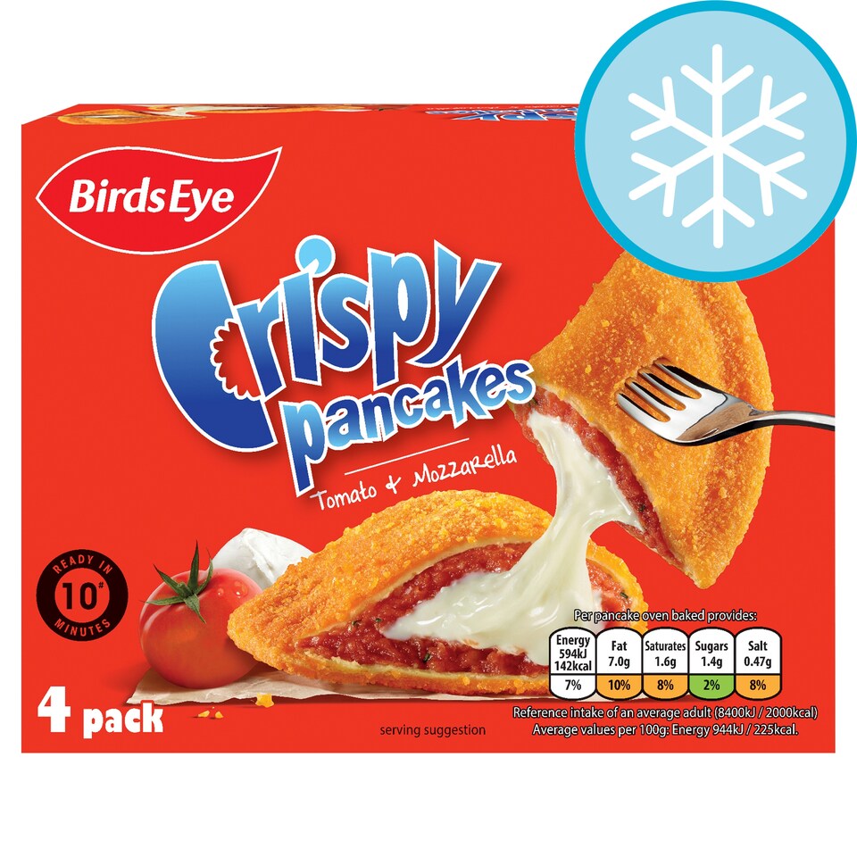 Birds Eye 4 Crispy Pancakes Tomato & Mozzarella 250G
