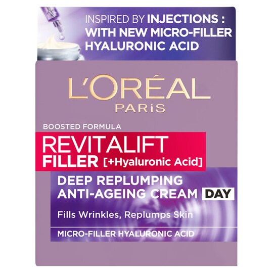 L'oreal Revita Hyaluronic Acid Day Cream 50Ml Tesco Groceries