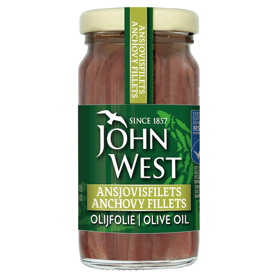 John West Anchovy Fillets in Olive Oil MSC 95g