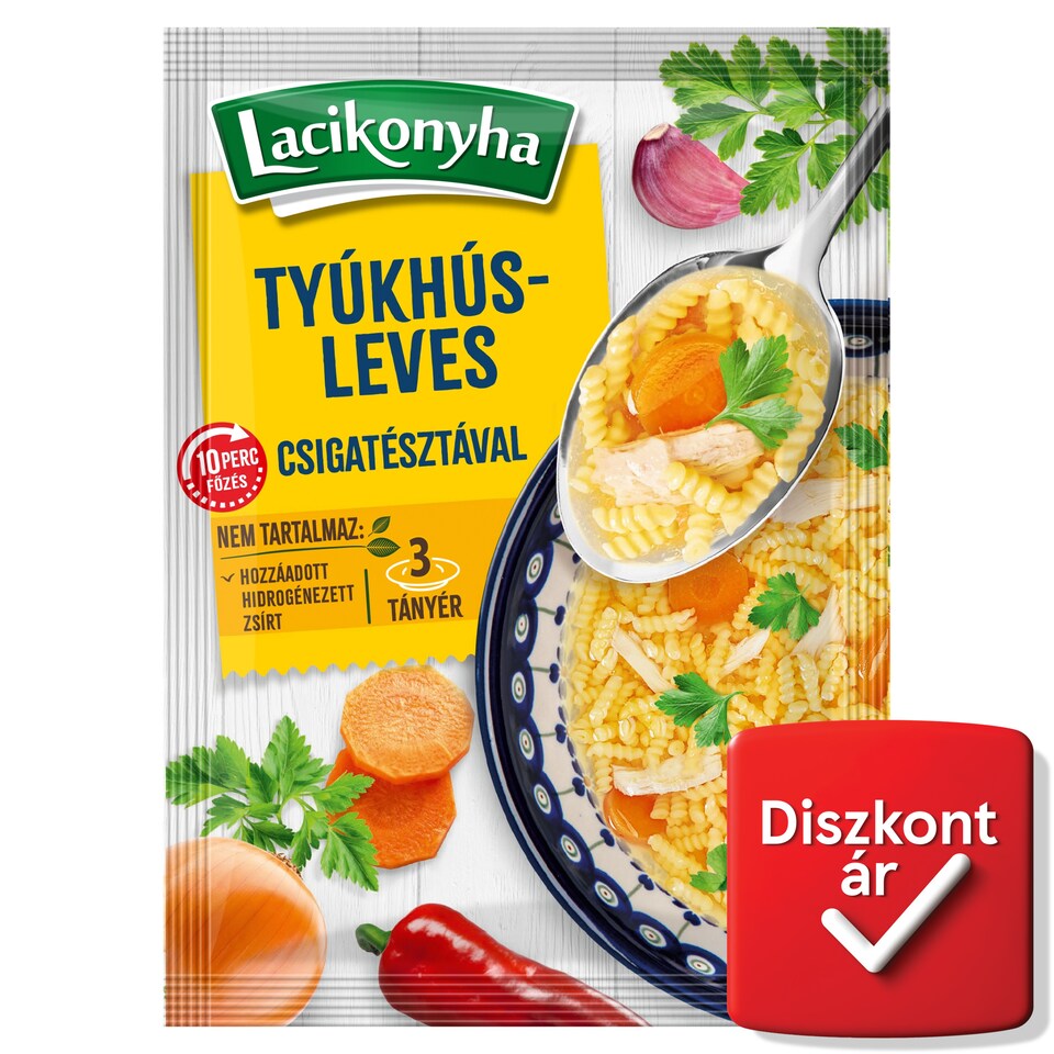 Lacikonyha tyúkhúsleves csigatésztával 55 g