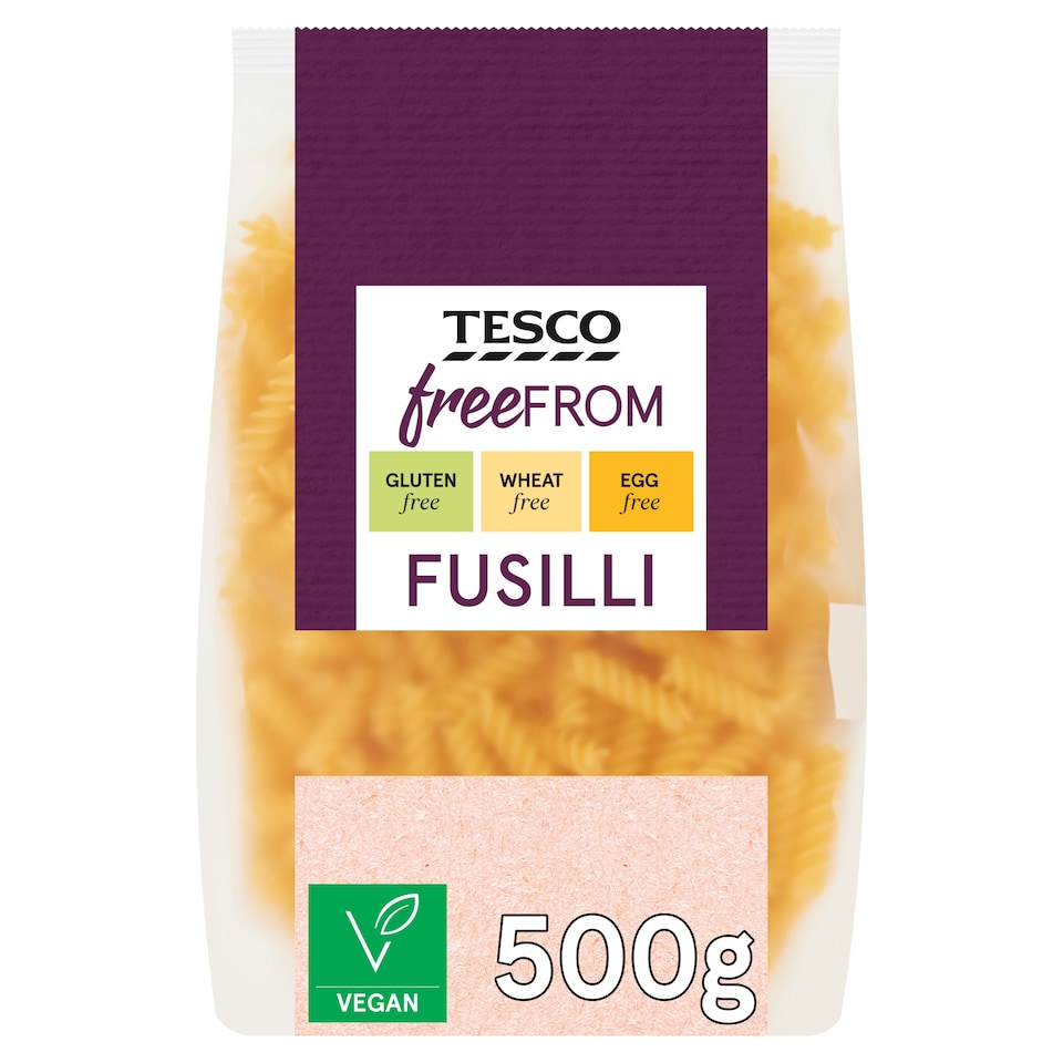 Tesco Free From Fusilli 500g