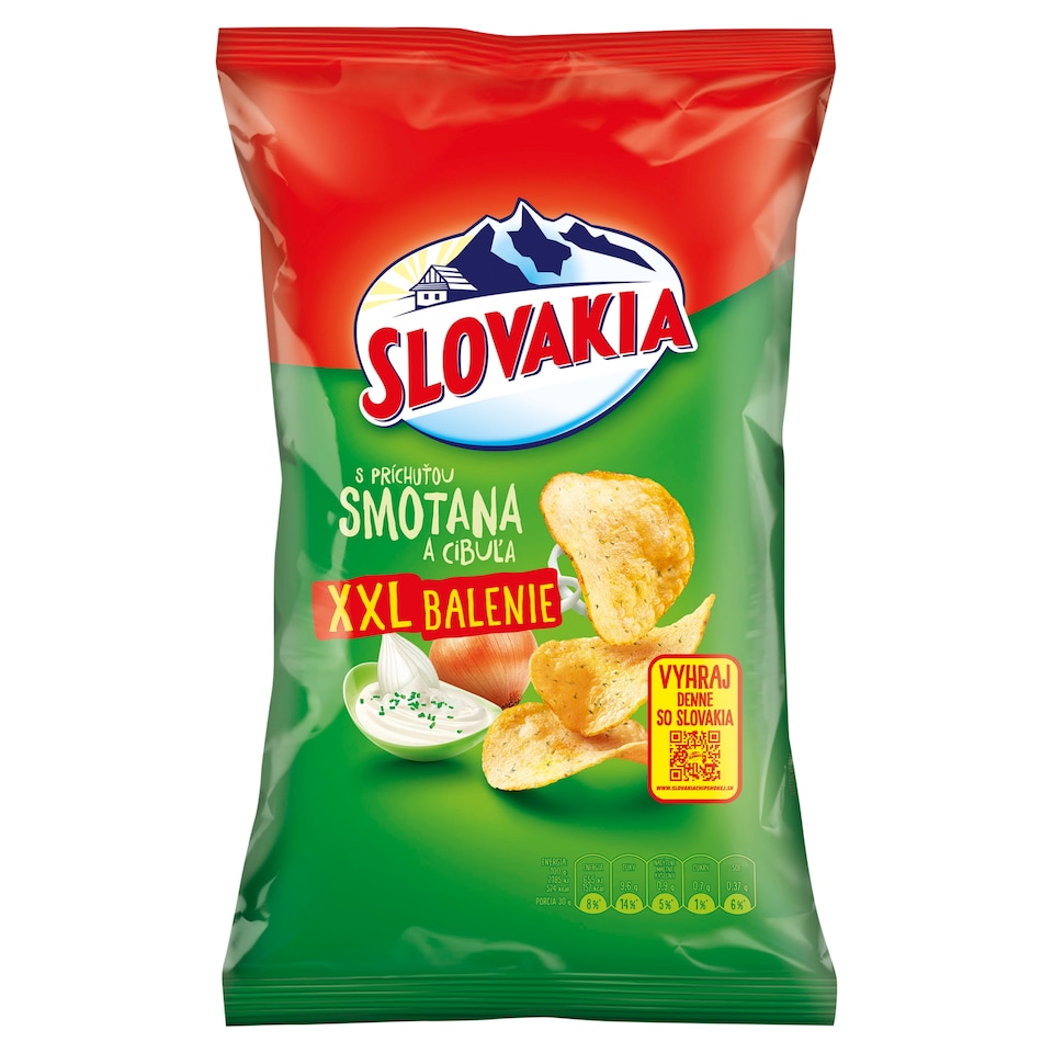 Slovakia Chips with Cream and Onion Flavor 250 g