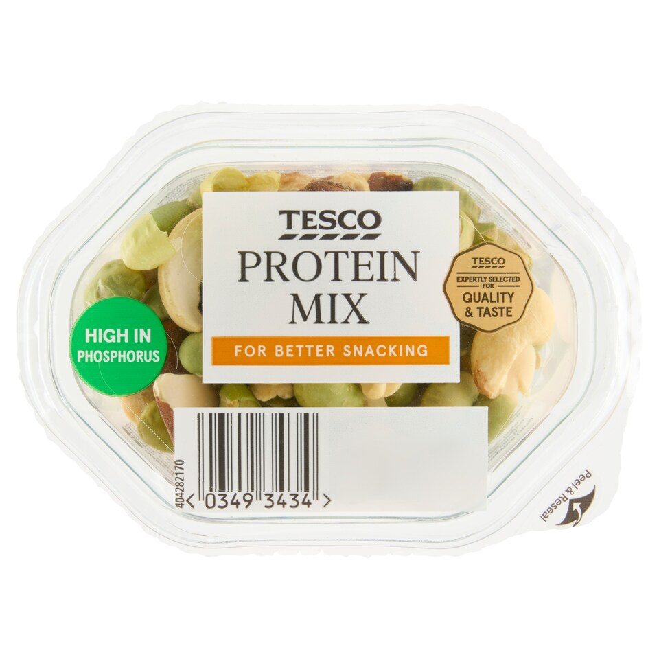 Tesco Zmes jadier suchých škrupinových plodov, sójových bôbov edamame a tekvicových semien 50 g